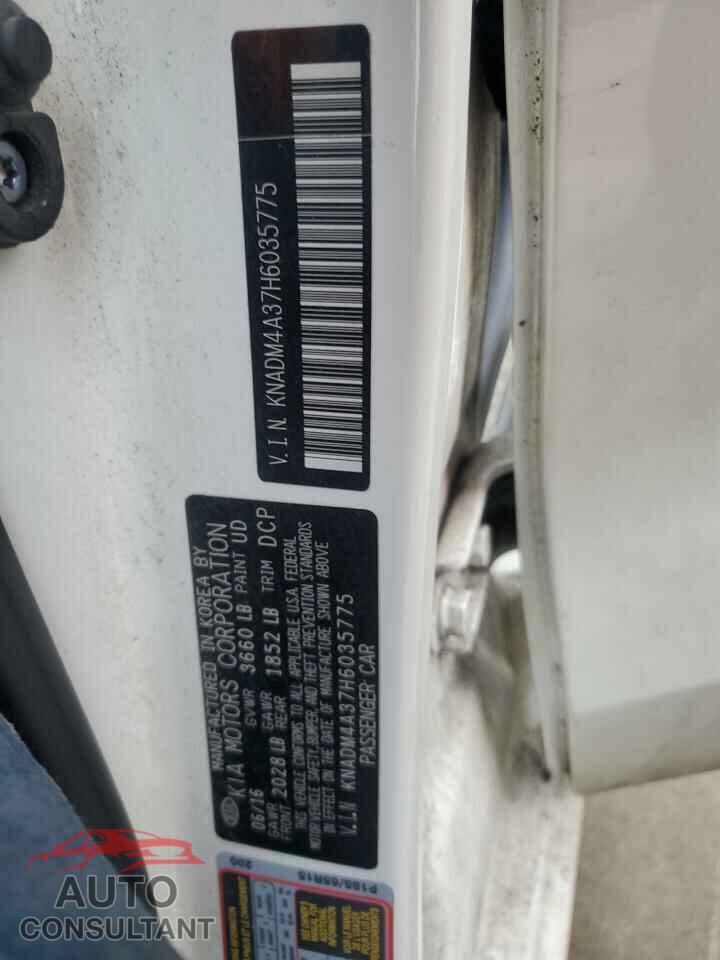 KIA RIO 2017 - KNADM4A37H6035775