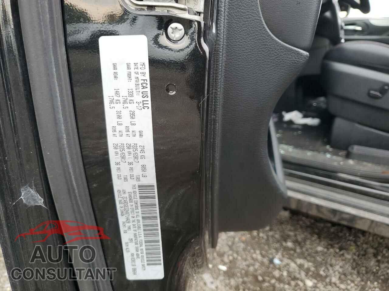 DODGE CARAVAN 2017 - 2C4RDGEG2HR714420