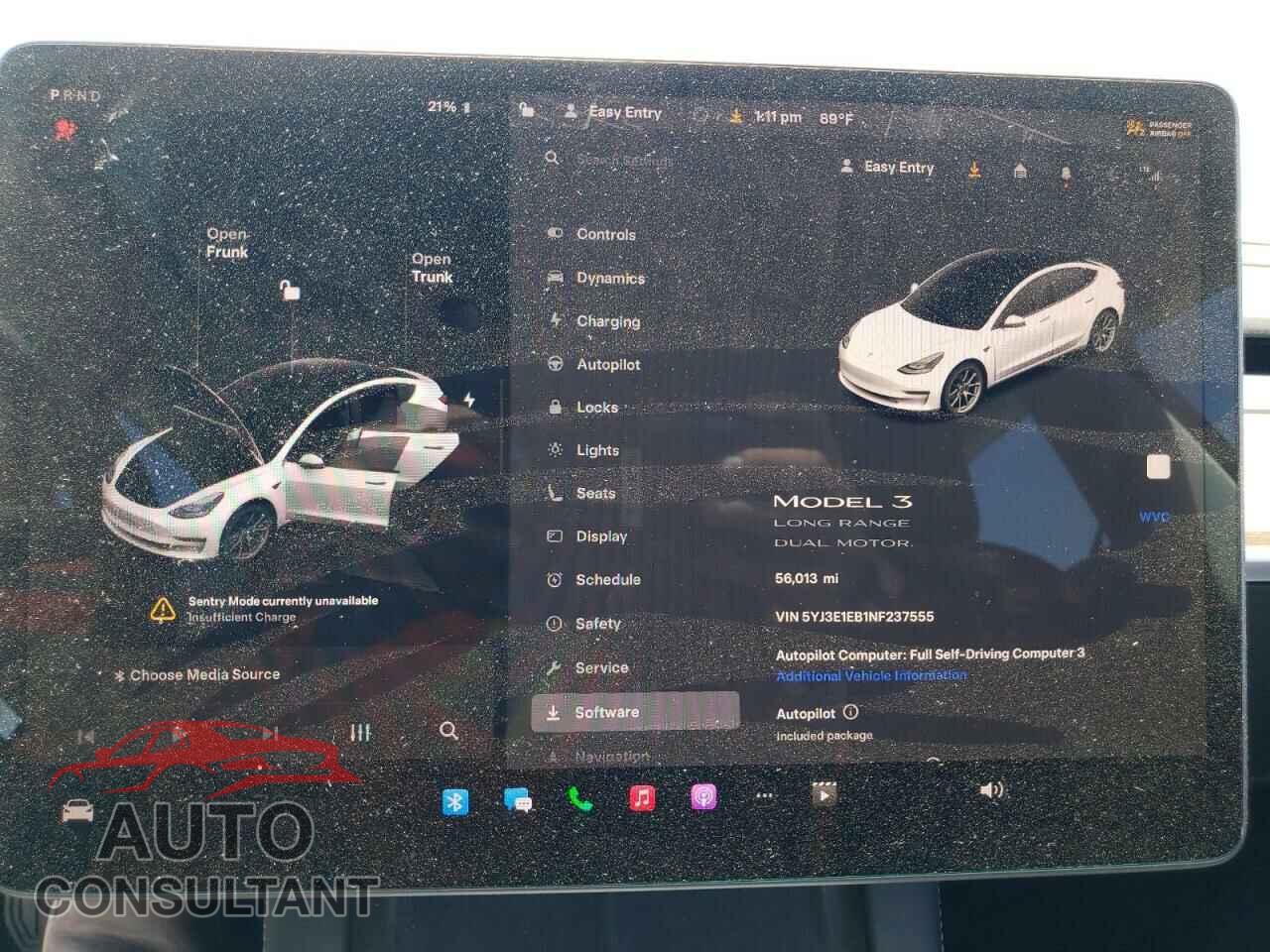 TESLA MODEL 3 2022 - 5YJ3E1EB1NF237555