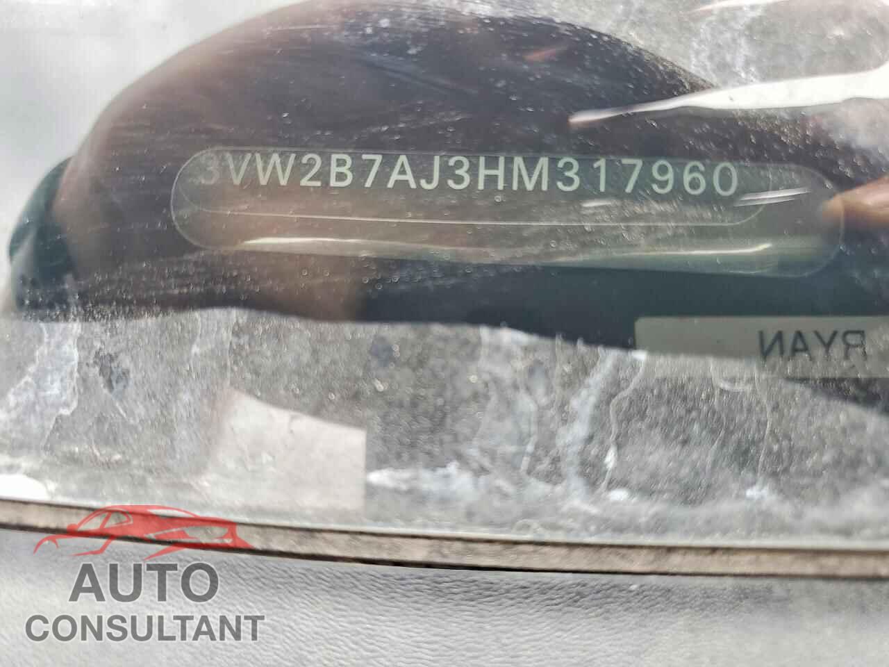 VOLKSWAGEN JETTA 2017 - 3VW2B7AJ3HM317960