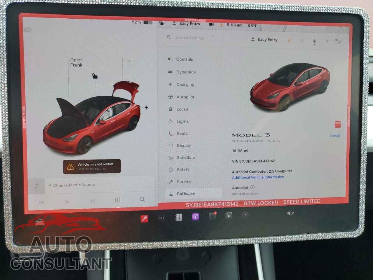 TESLA MODEL 3 2019 - 5YJ3E1EA9KF413142