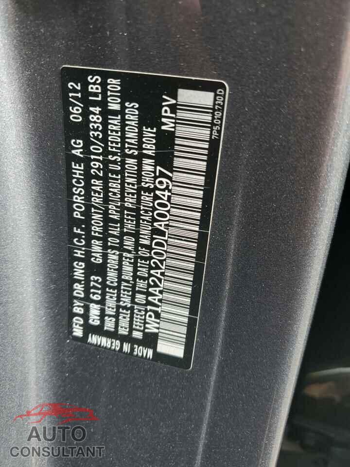 PORSCHE CAYENNE 2013 - WP1AA2A20DLA00497