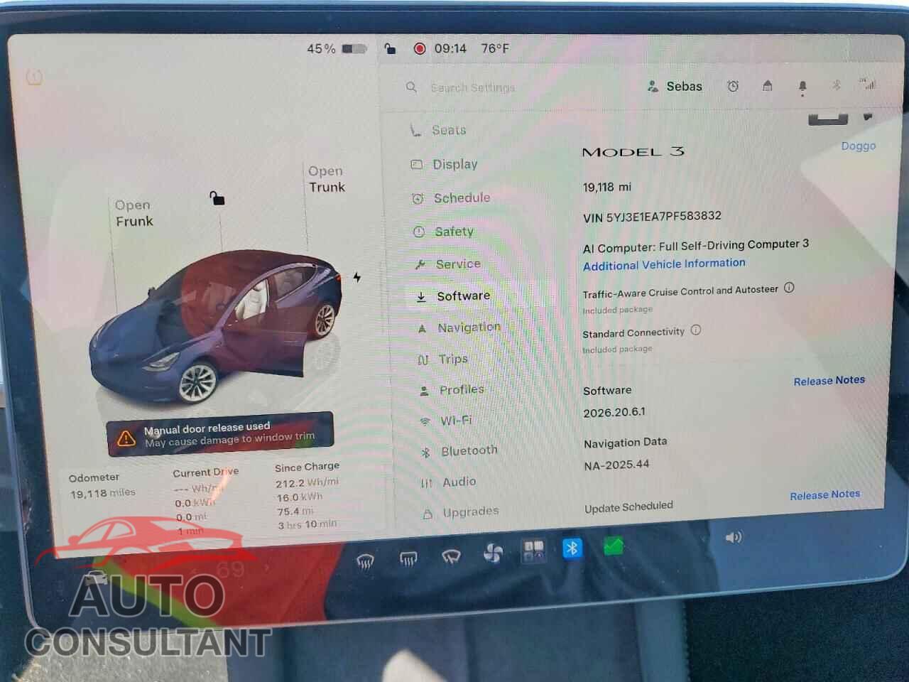 TESLA MODEL 3 2023 - 5YJ3E1EA7PF583832