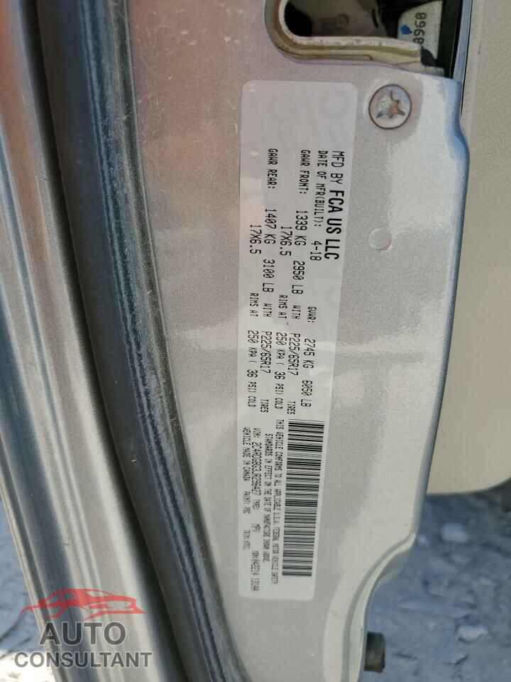 DODGE CARAVAN 2018 - 2C4RDGBG3JR296427