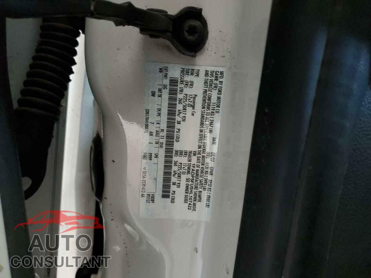 FORD CMAX 2017 - 1FADP5FU5HL107422