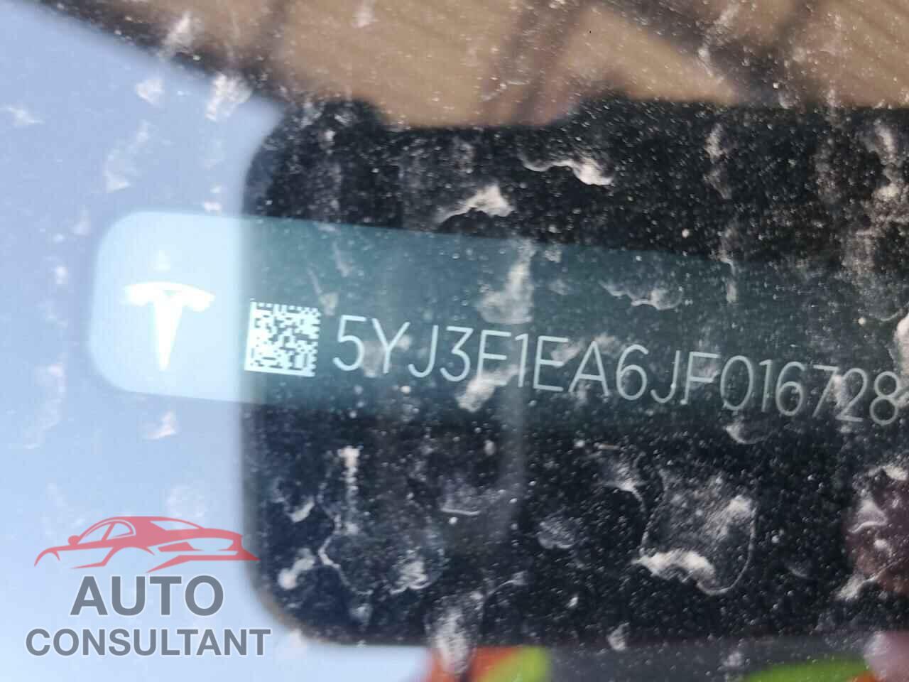 TESLA MODEL 3 2018 - 5YJ3E1EA6JF016728