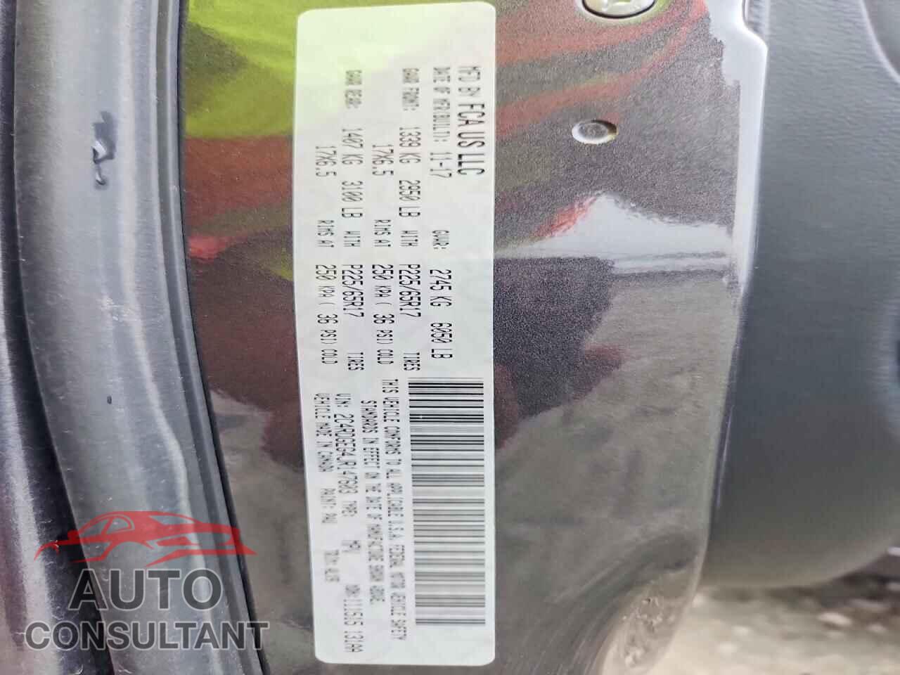 DODGE CARAVAN 2018 - 2C4RDGEG4JR147603