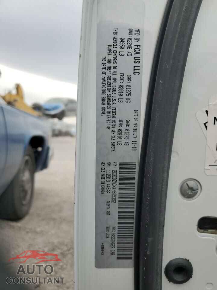 DODGE CHALLENGER 2019 - 2C3CDZAGXKH565392