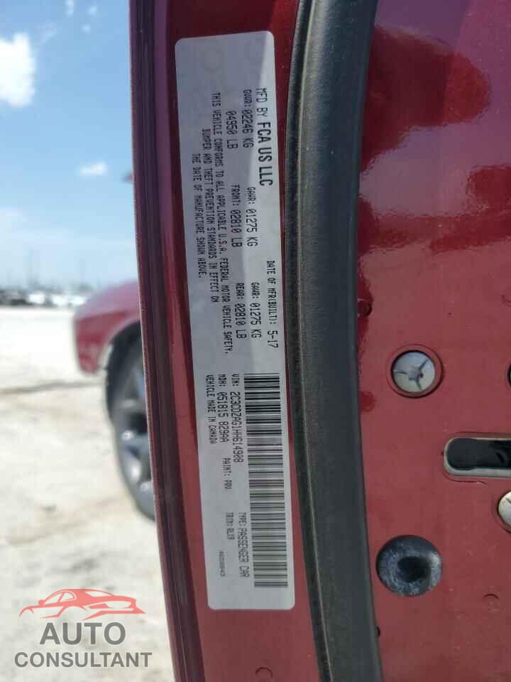 DODGE CHALLENGER 2017 - 2C3CDZAG1HH614908