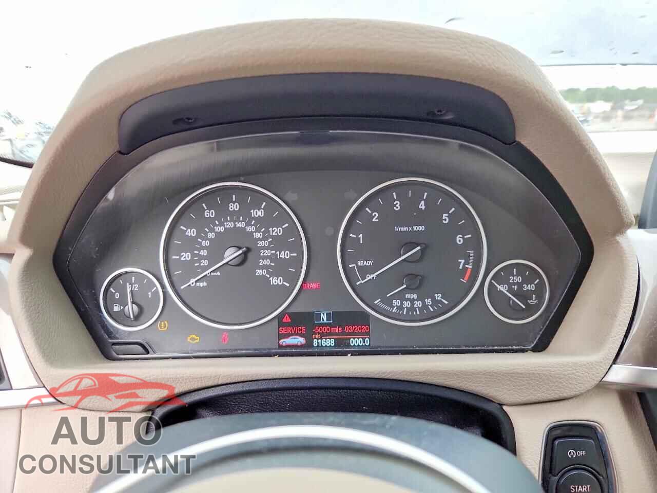 BMW 3 SERIES 2013 - WBA3B5C55DF598744