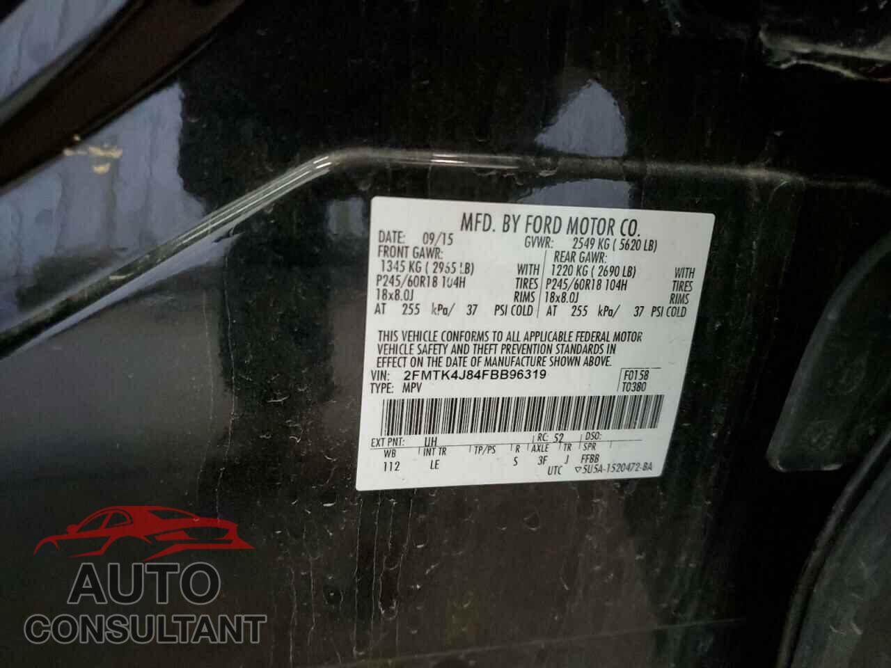 FORD EDGE 2015 - 2FMTK4J84FBB96319