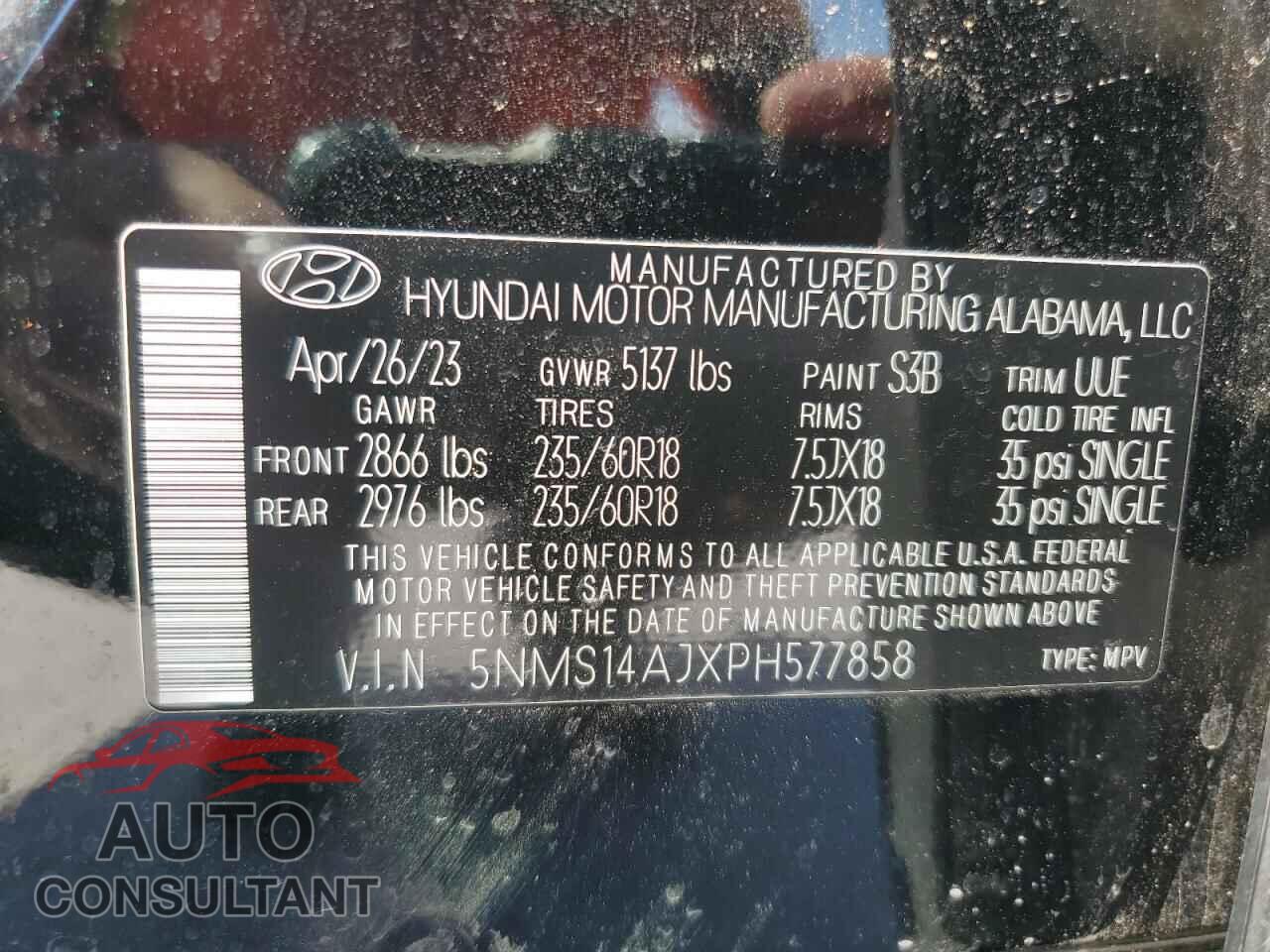 HYUNDAI SANTA FE 2023 - 5NMS14AJXPH577858