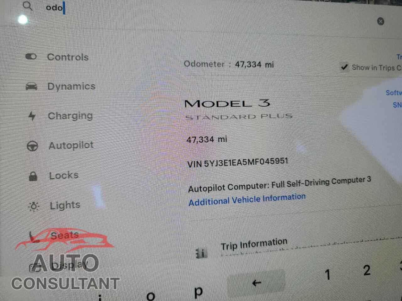 TESLA MODEL 3 2021 - 5YJ3E1EA5MF045951