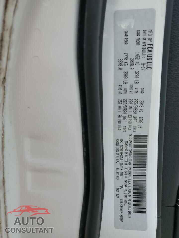 DODGE DURANGO 2018 - 1C4RDHEG4JC115118