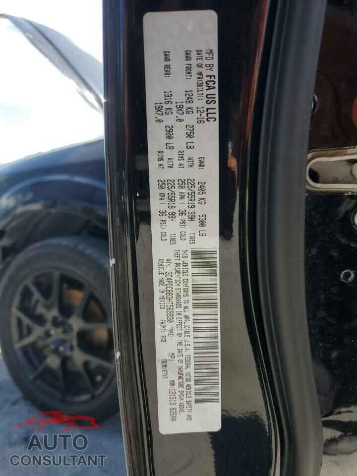 DODGE JOURNEY 2017 - 3C4PDCBB3HT569930