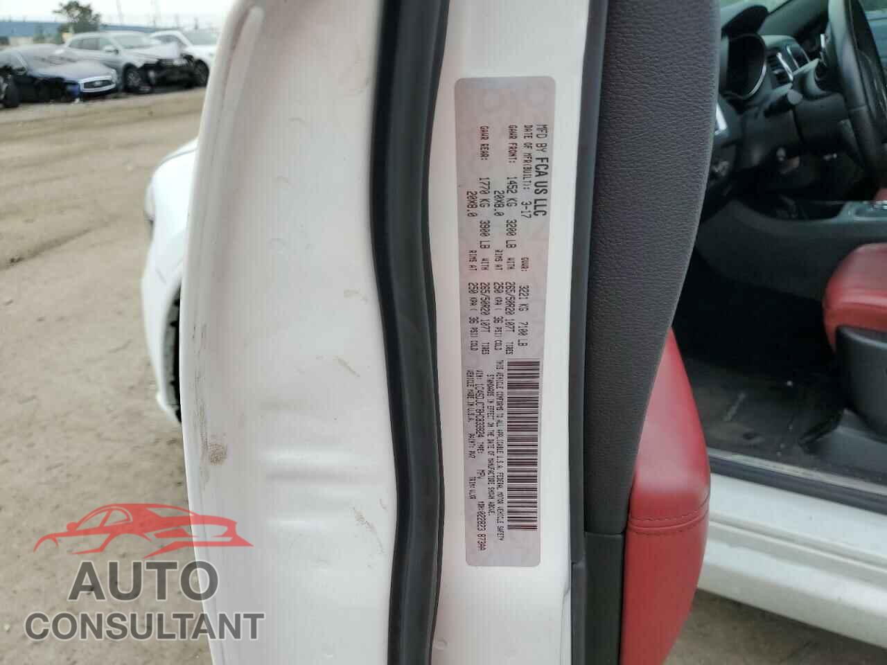 DODGE DURANGO 2017 - 1C4SDJCT8HC833824