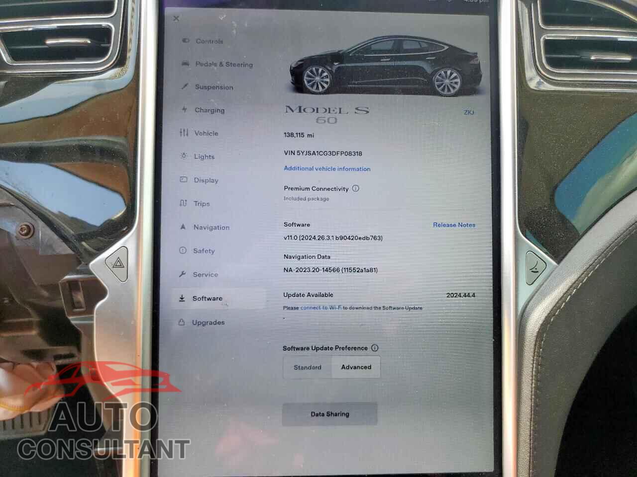 TESLA MODEL S 2013 - 5YJSA1CG3DFP08318