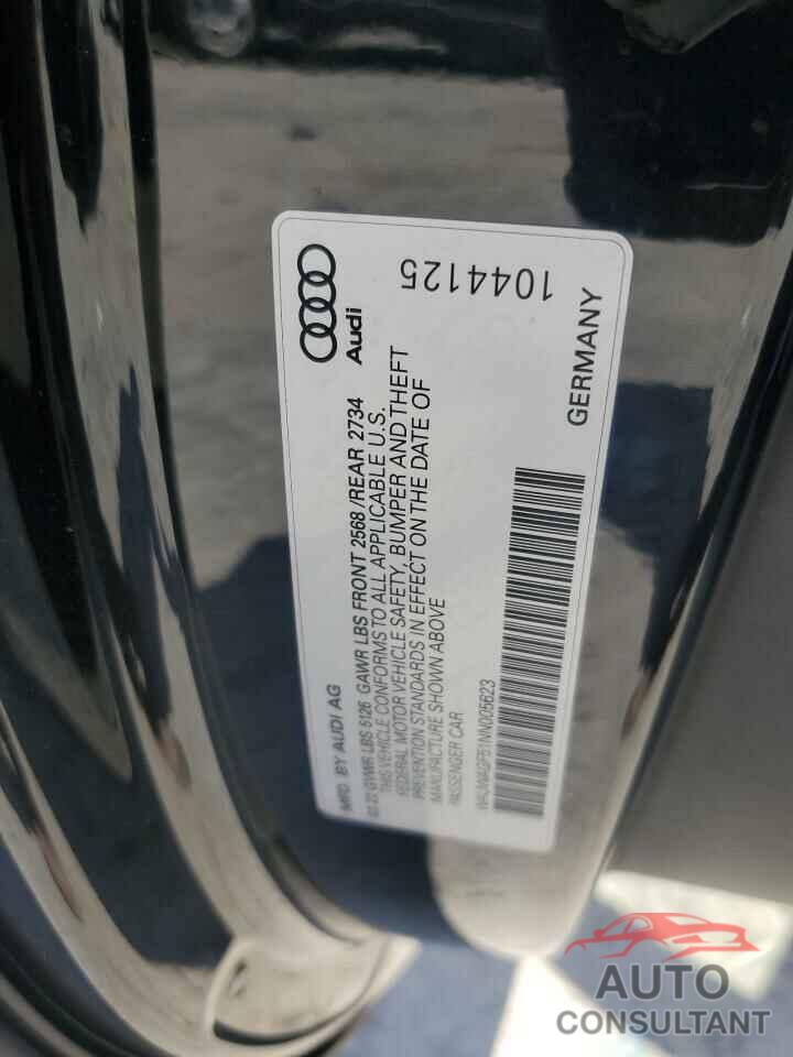 AUDI A5 2022 - WAUWAGF51NN005623