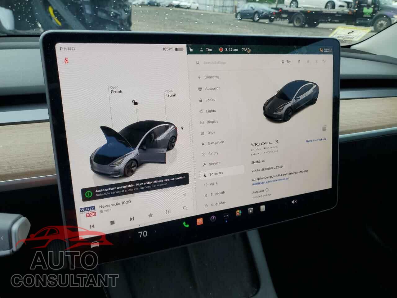 TESLA MODEL 3 2022 - 5YJ3E1EB0NF232024