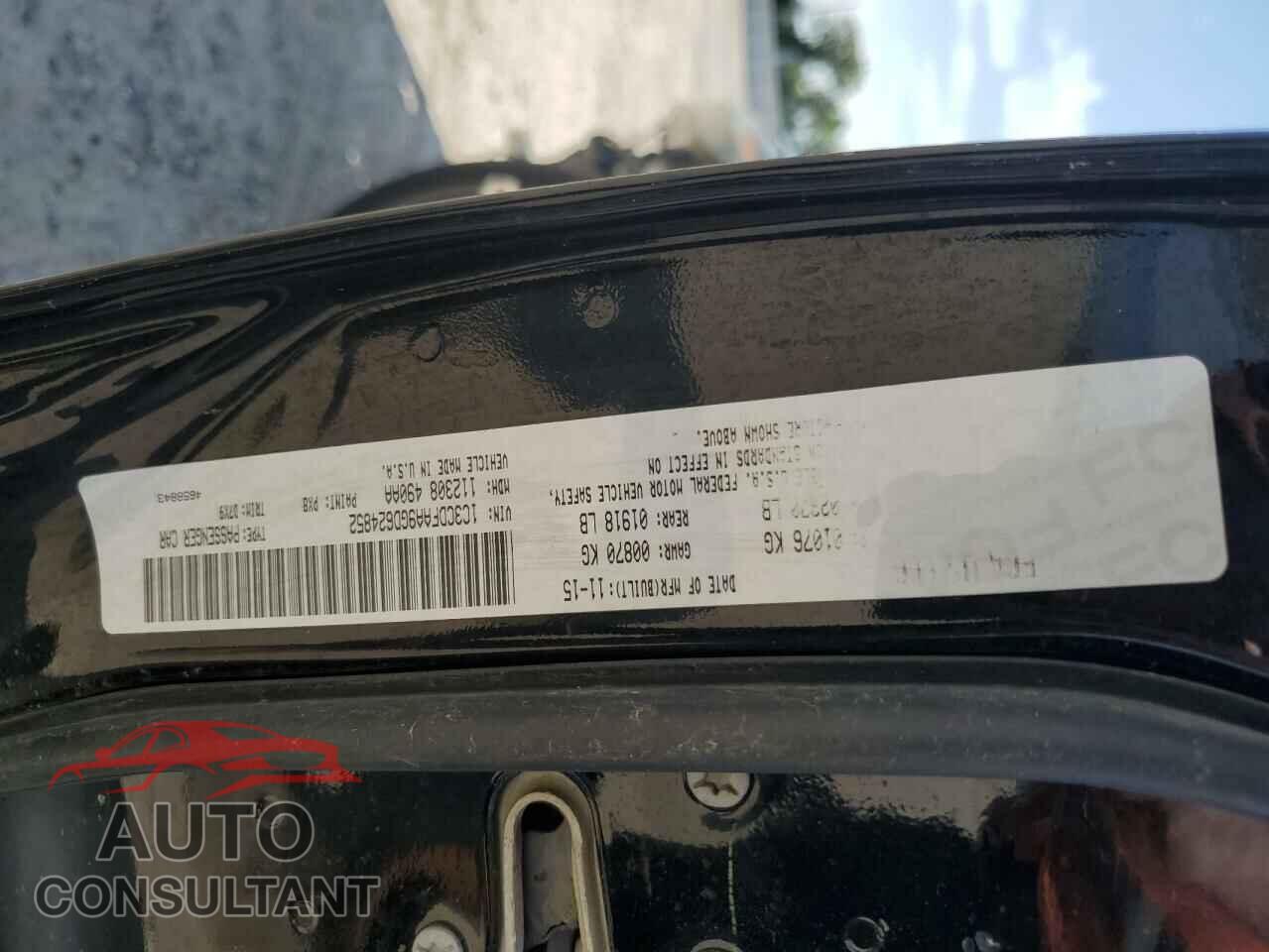 DODGE DART 2016 - 1C3CDFAA9GD624852