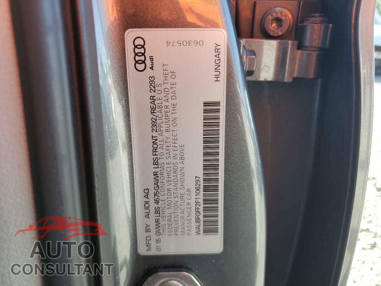 AUDI A3 2015 - WAUBFGFF2F1106297