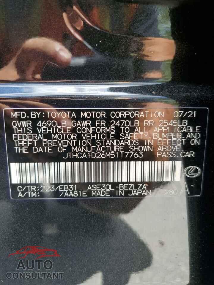 LEXUS IS 2021 - JTHCA1D26M5117763