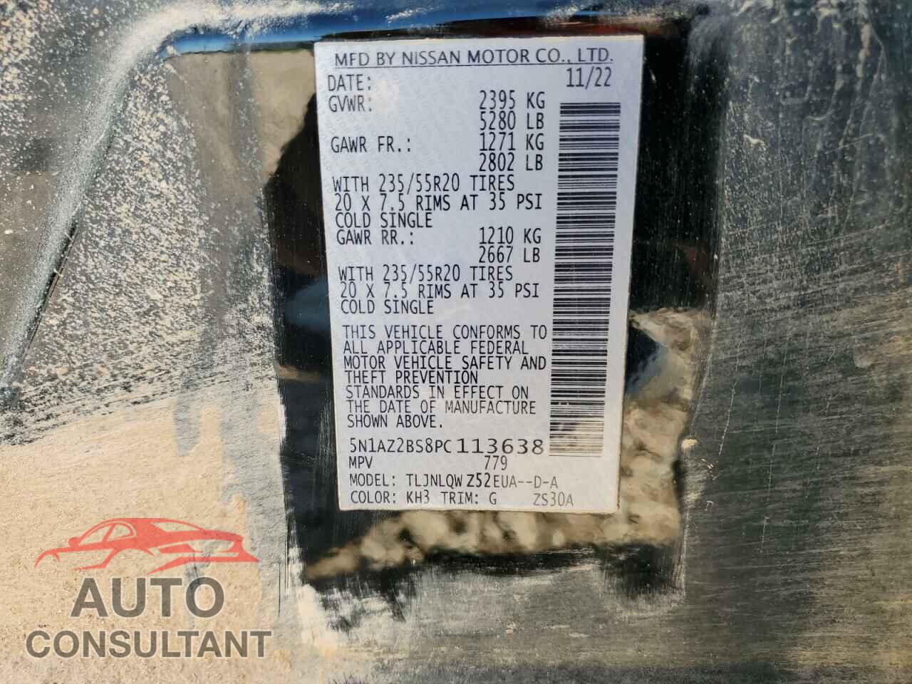 NISSAN MURANO 2023 - 5N1AZ2BS8PC113638