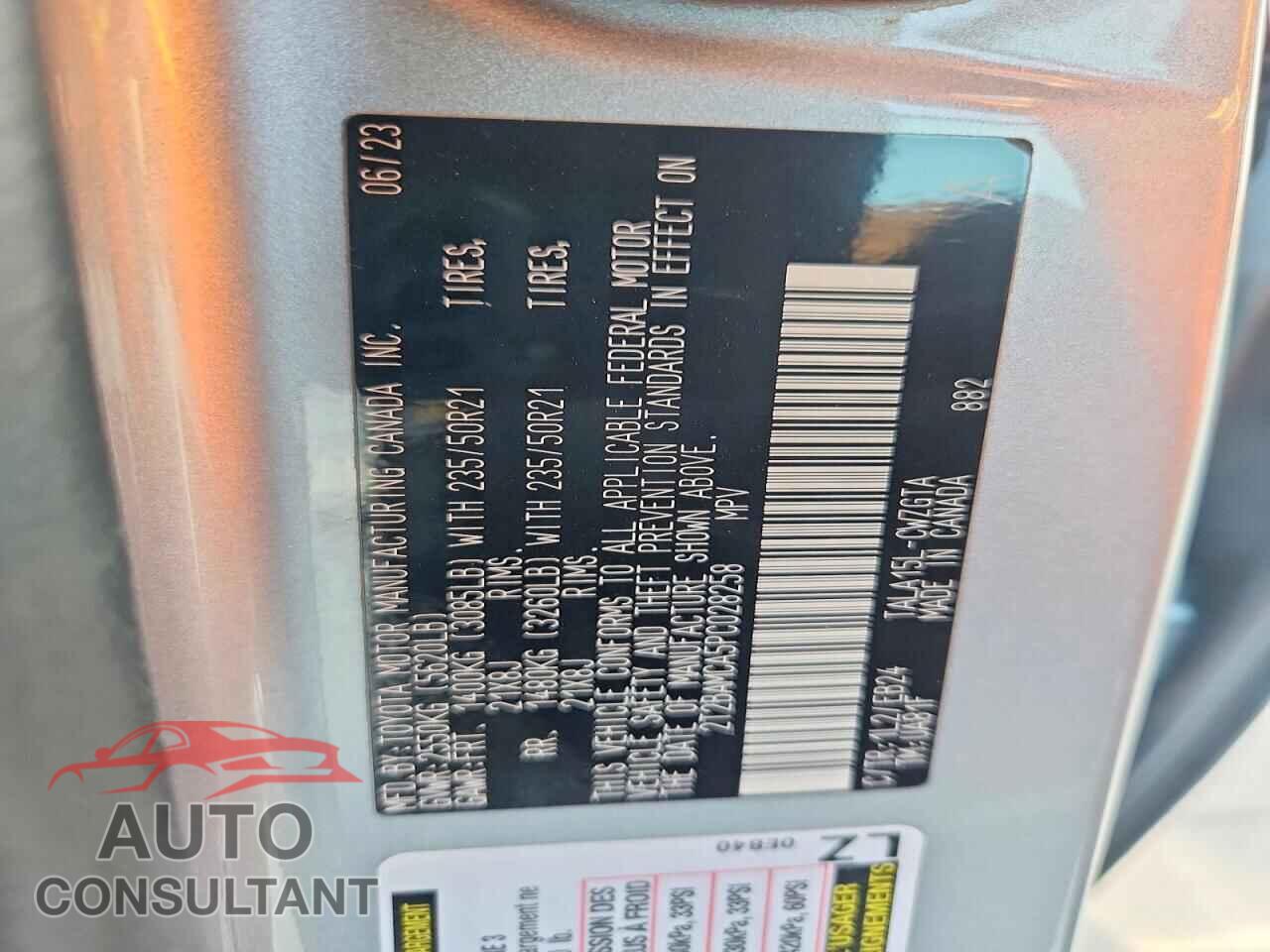 LEXUS RX350 2023 - 2T2BAMCA5PC028258