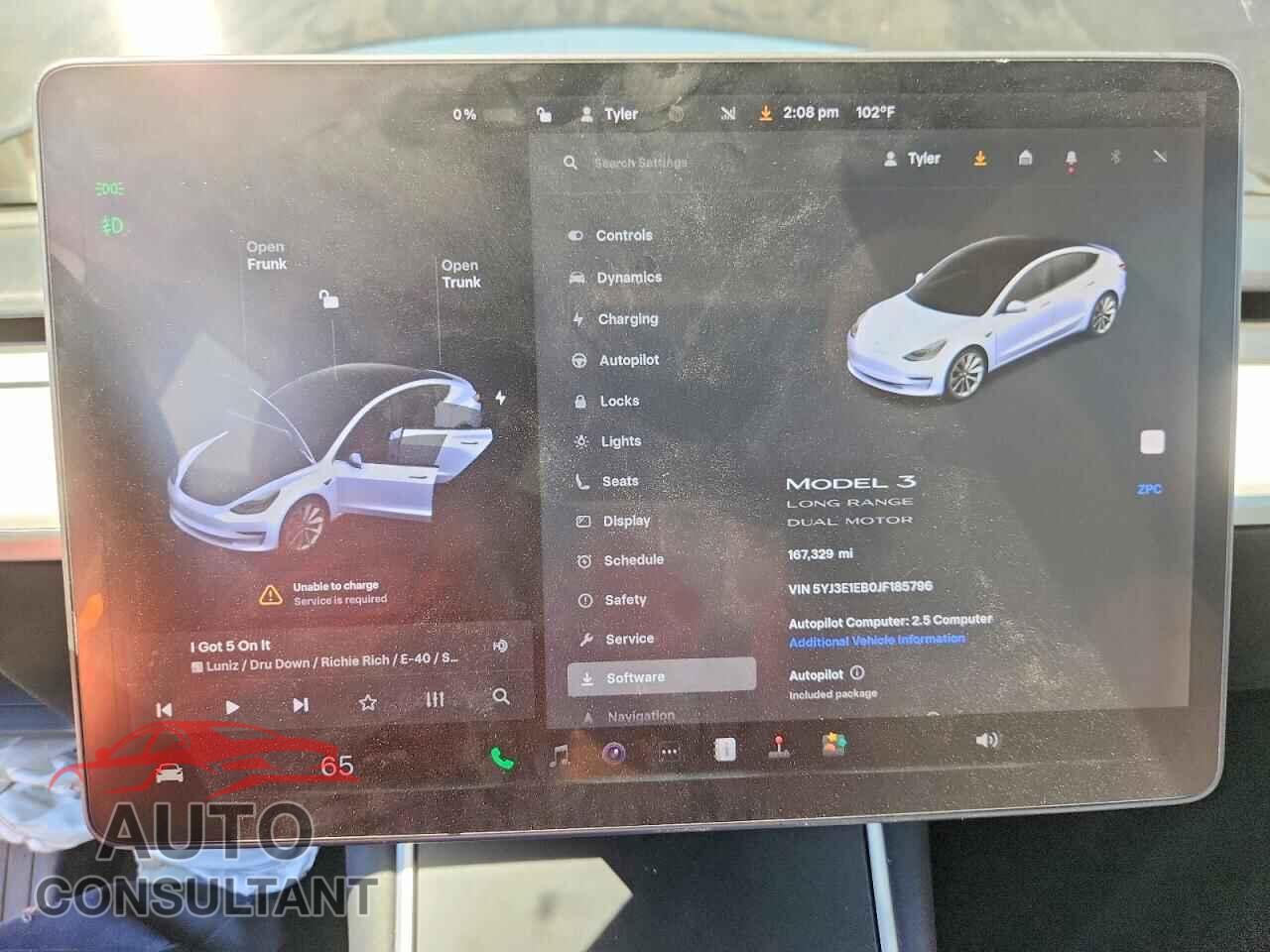 TESLA MODEL 3 2018 - 5YJ3E1EB4JF170623