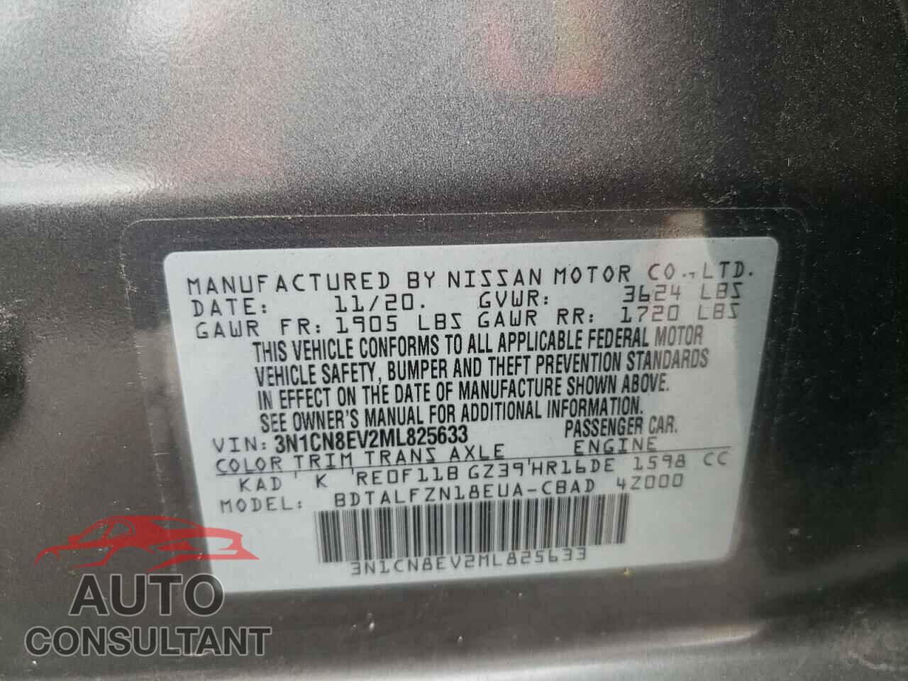 NISSAN VERSA 2021 - 3N1CN8EV2ML825633