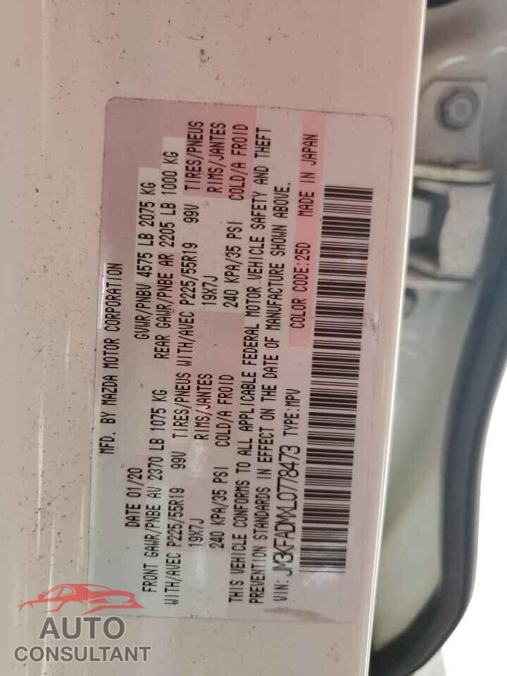 MAZDA CX-5 2020 - JM3KFADMXL0778473