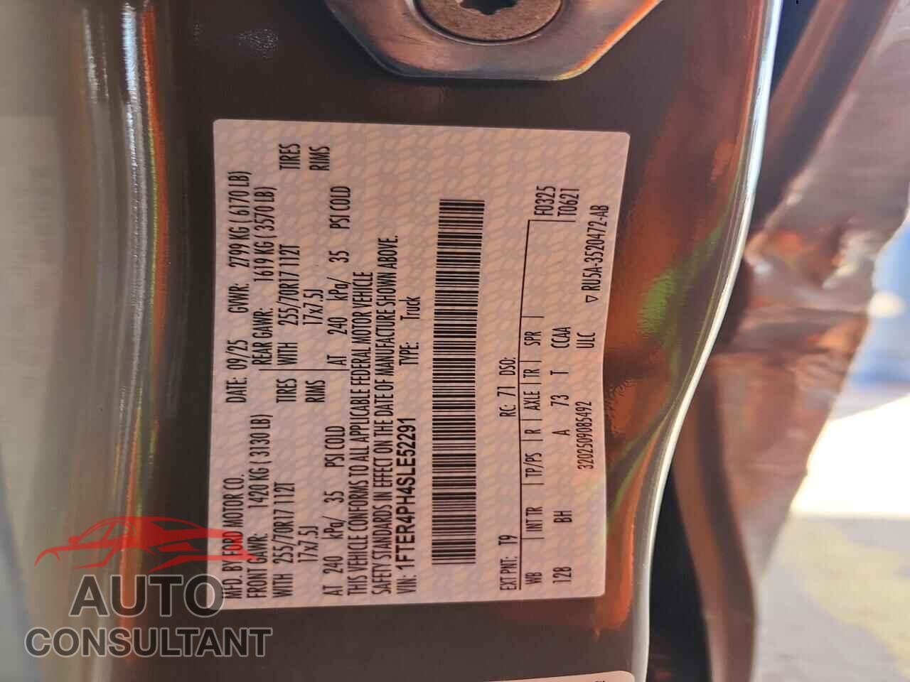 FORD RANGER 2025 - 1FTER4PH4SLE52291