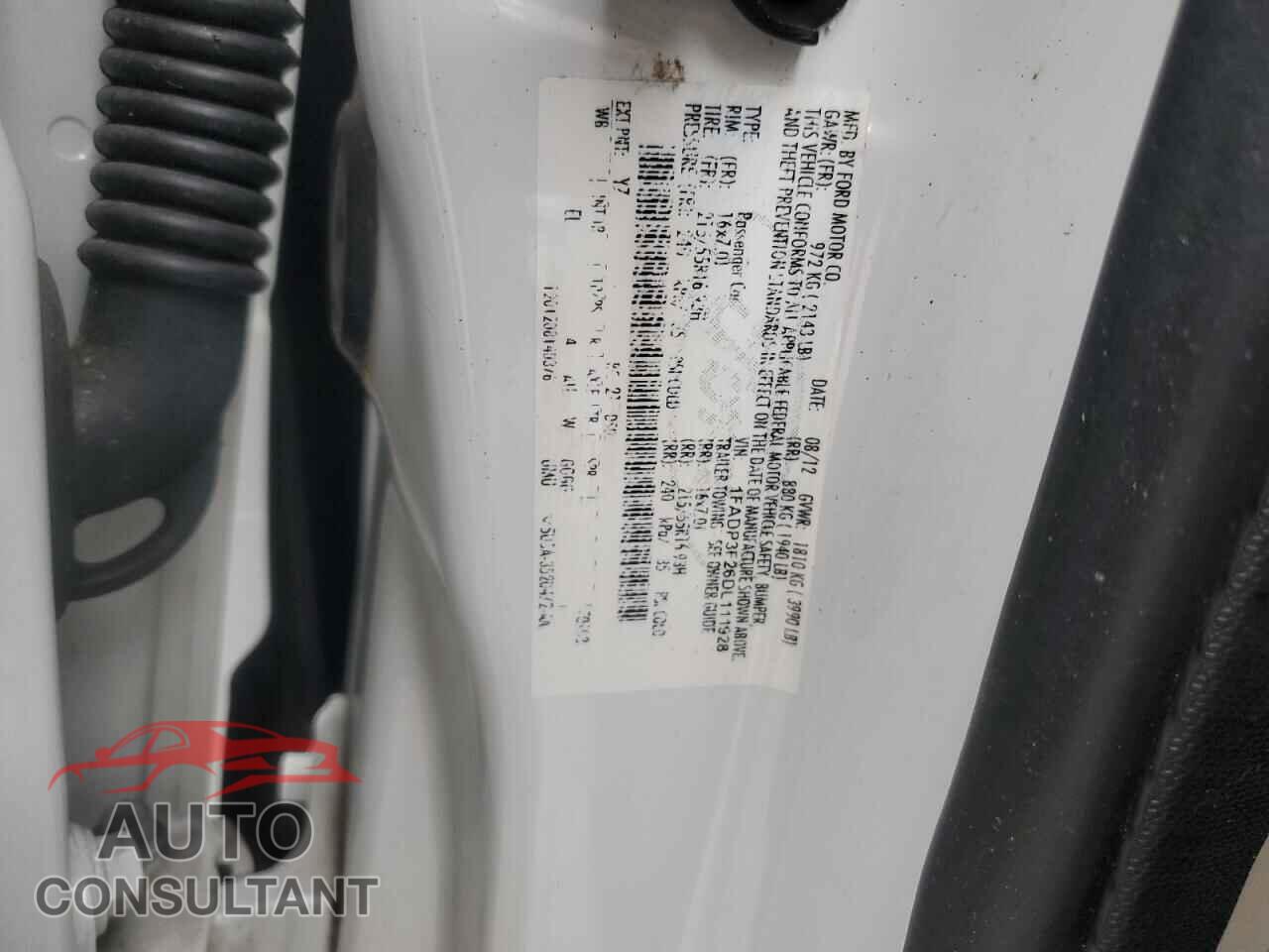 FORD FOCUS 2013 - 1FADP3F26DL111928
