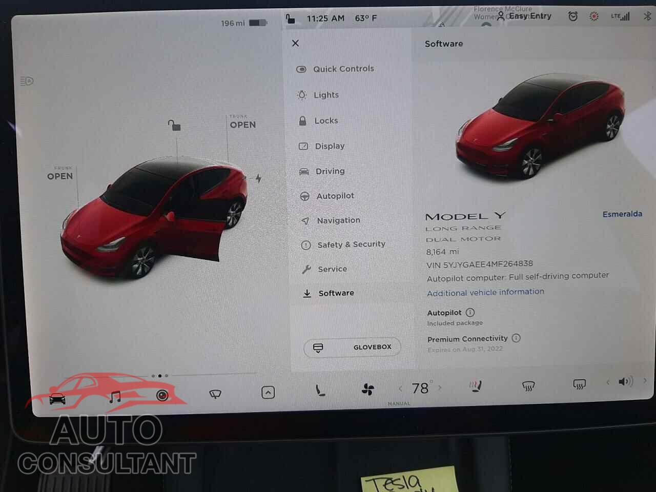 TESLA MODEL Y 2021 - 5YJYGAEE4MF264838