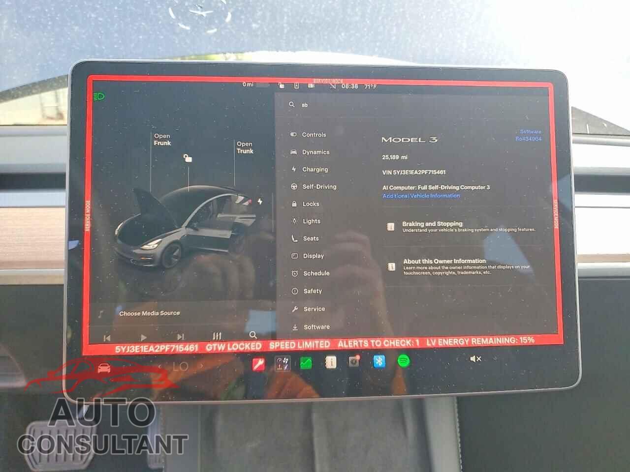 TESLA MODEL 3 2023 - 5YJ3E1EA2PF715461