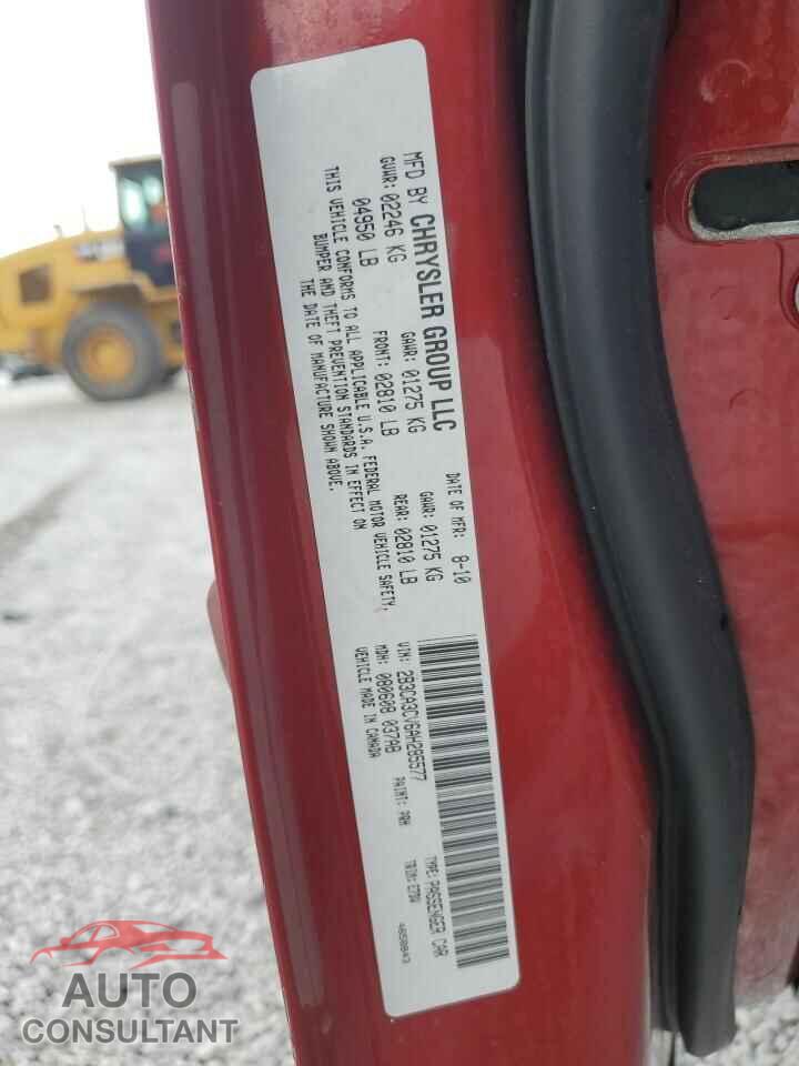 DODGE CHARGER 2010 - 2B3CA3CV6AH285577