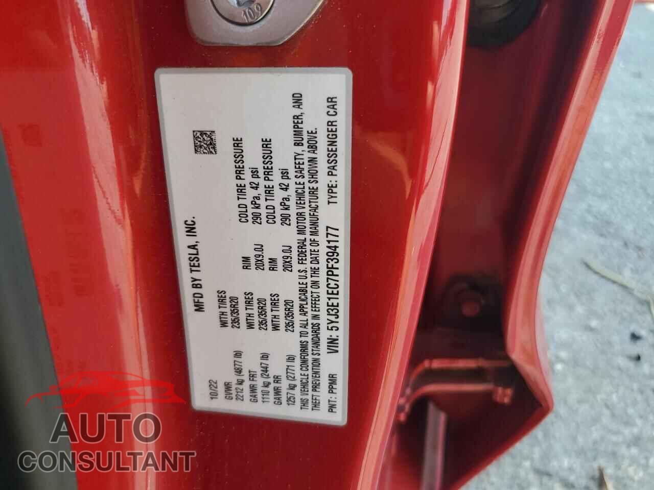 TESLA MODEL 3 2023 - 5YJ3E1EC7PF394177