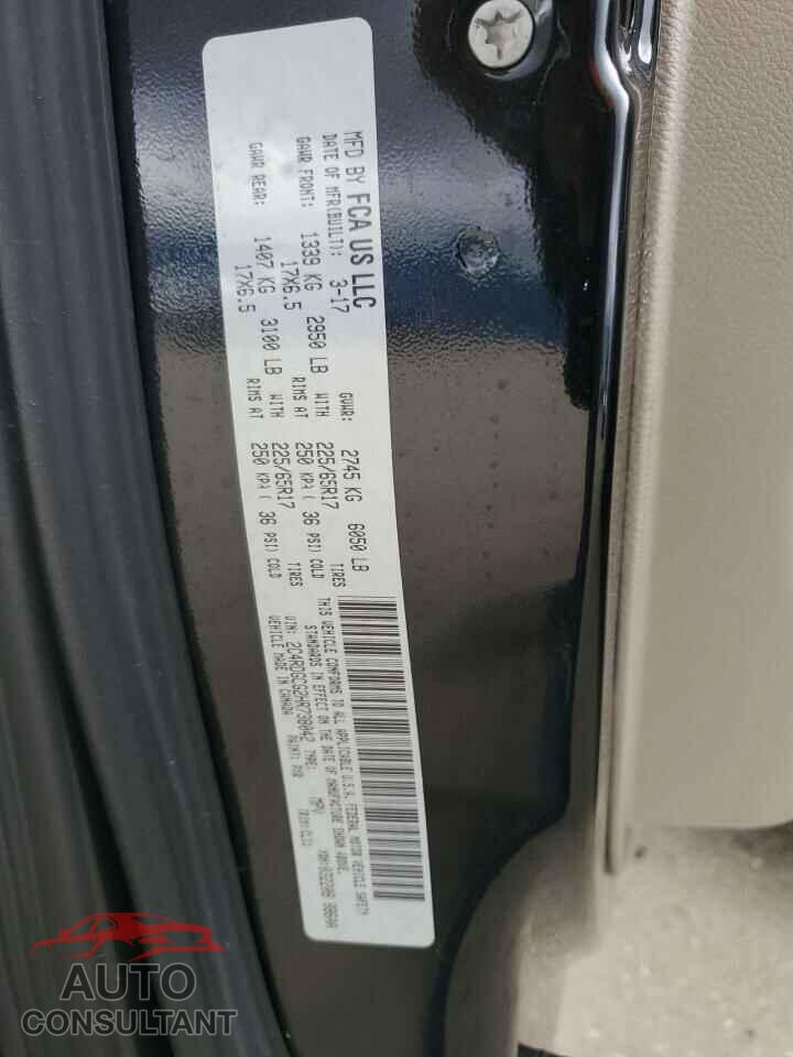 DODGE CARAVAN 2017 - 2C4RDGCG2HR738042