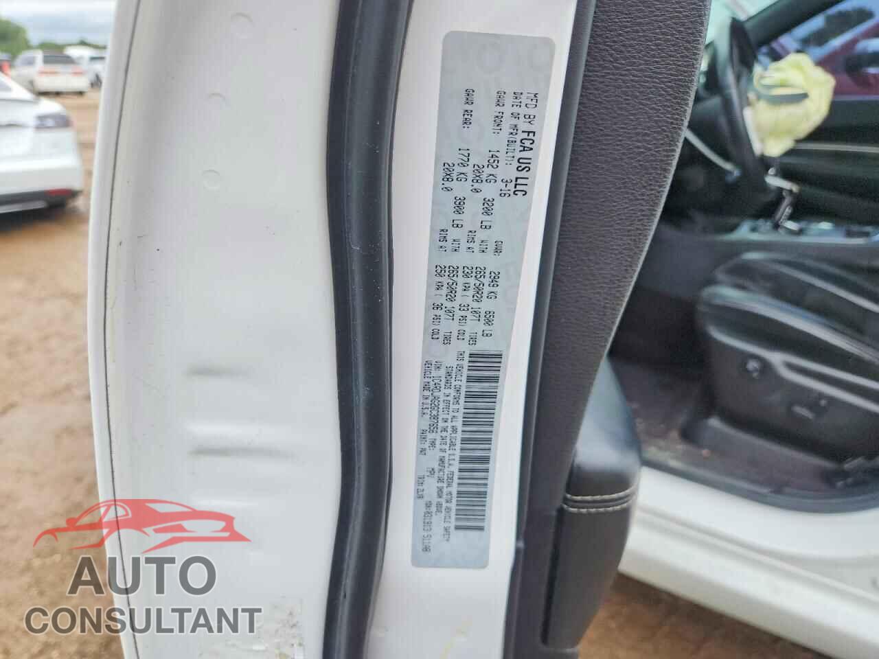 DODGE DURANGO 2016 - 1C4RDJAG2GC387656