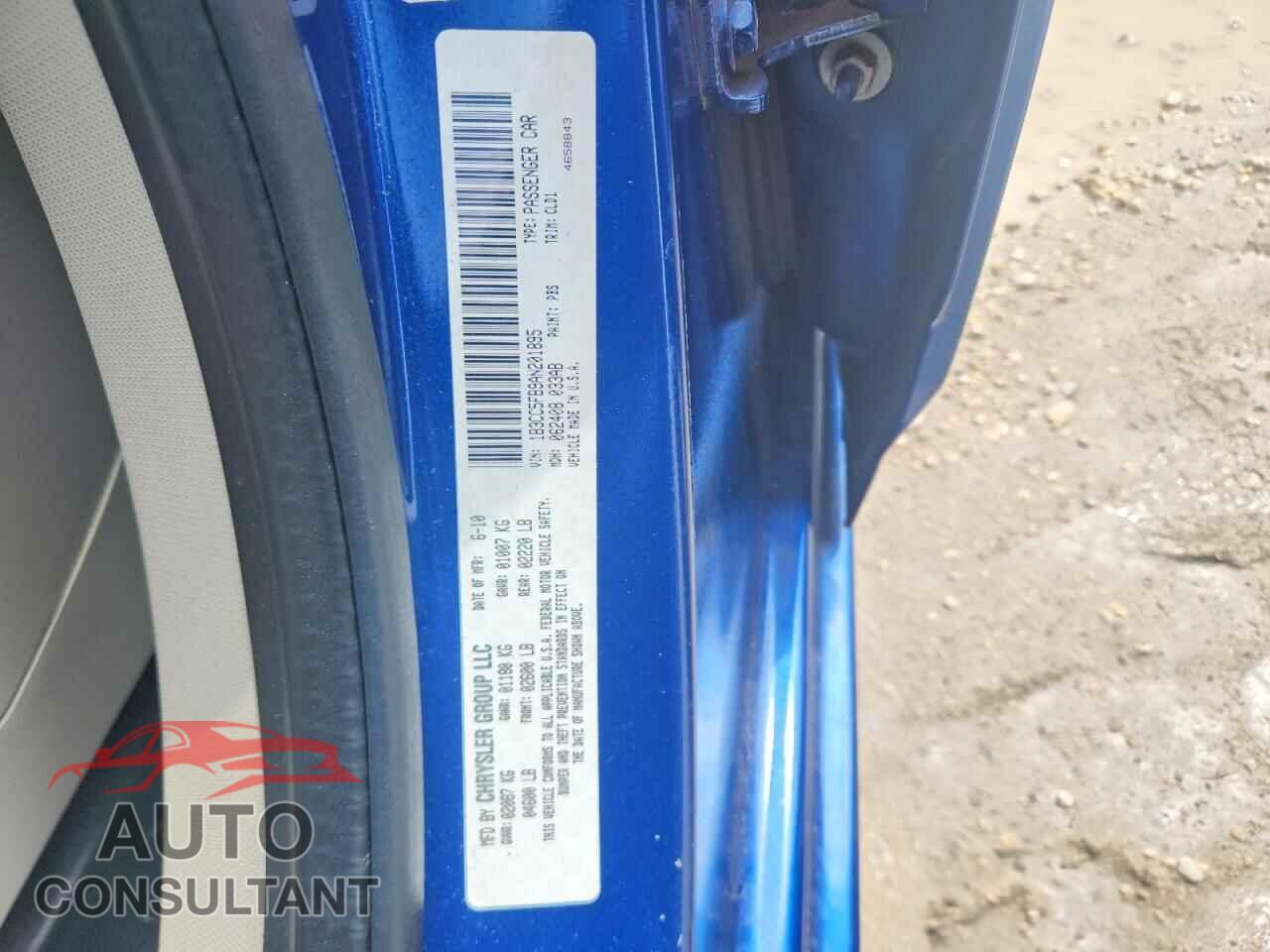 DODGE AVENGER 2010 - 1B3CC5FB9AN201895
