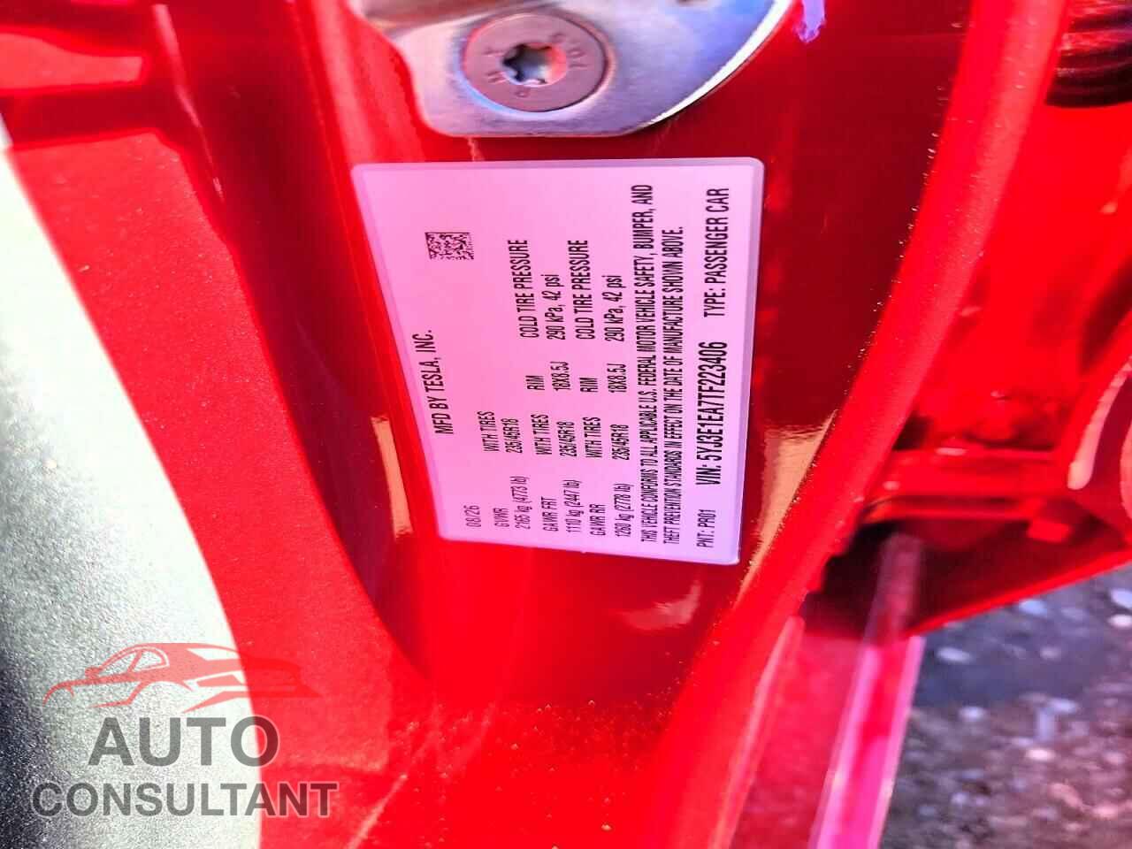 TESLA MODEL 3 2026 - 5YJ3E1EA7TF223406