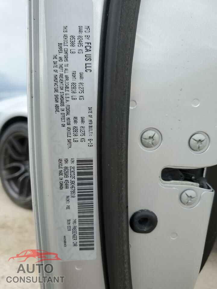 DODGE CHALLENGER 2019 - 2C3CDZFJ6KH679510