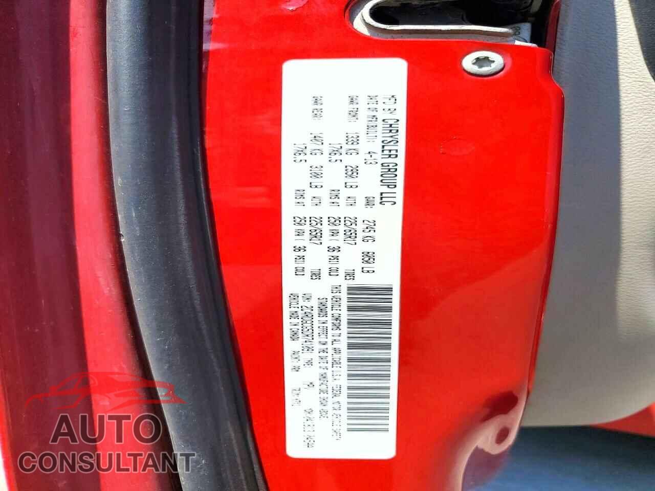 DODGE CARAVAN 2013 - 2C4RDGCG5DR741091