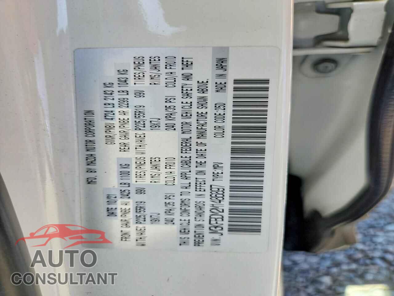 MAZDA CX-5 2021 - JM3KFBDM2M1486897