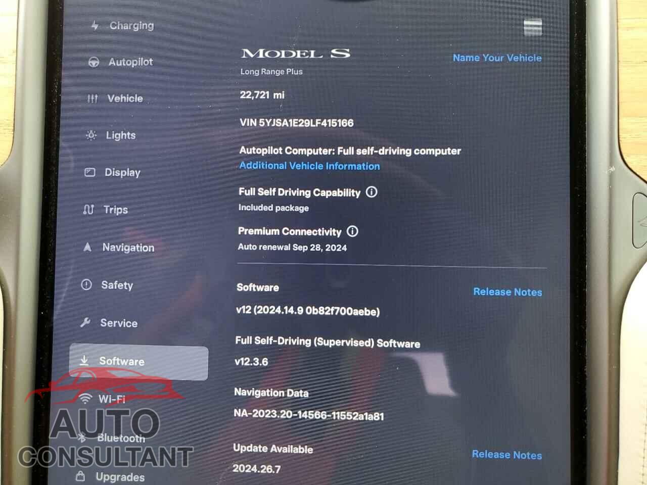 TESLA MODEL S 2020 - 5YJSA1E29LF415166