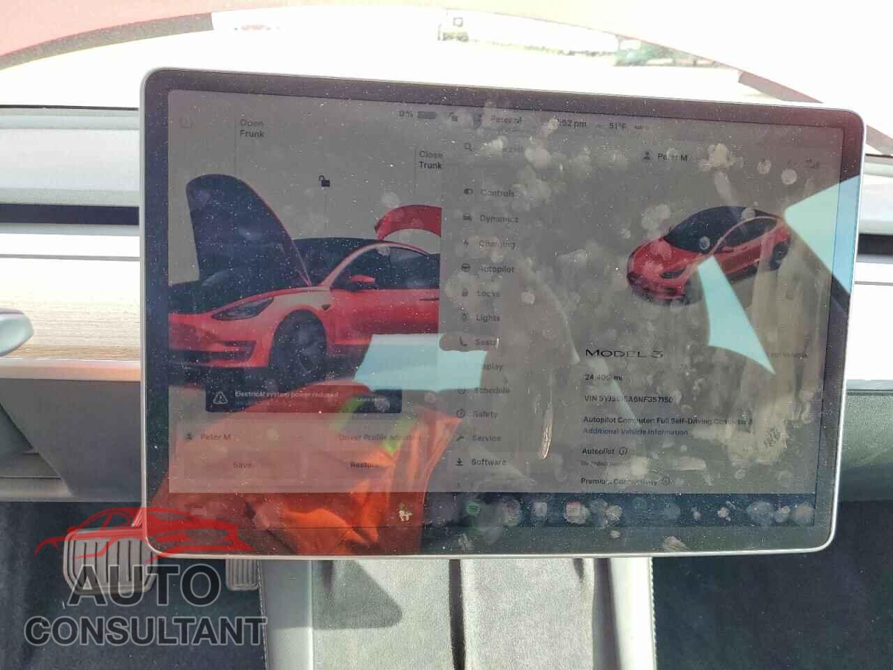 TESLA MODEL 3 2022 - 5YJ3E1EA6NF357150