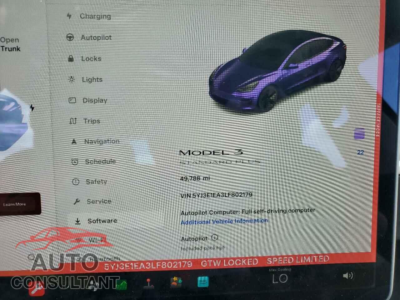 TESLA MODEL 3 2020 - 5YJ3E1EA3LF802179