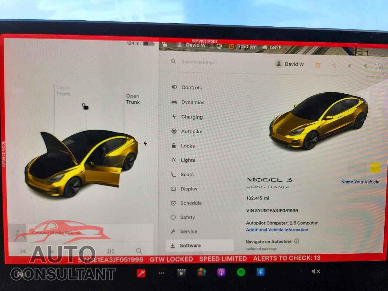 TESLA MODEL 3 2018 - 5YJ3E1EA3JF051999