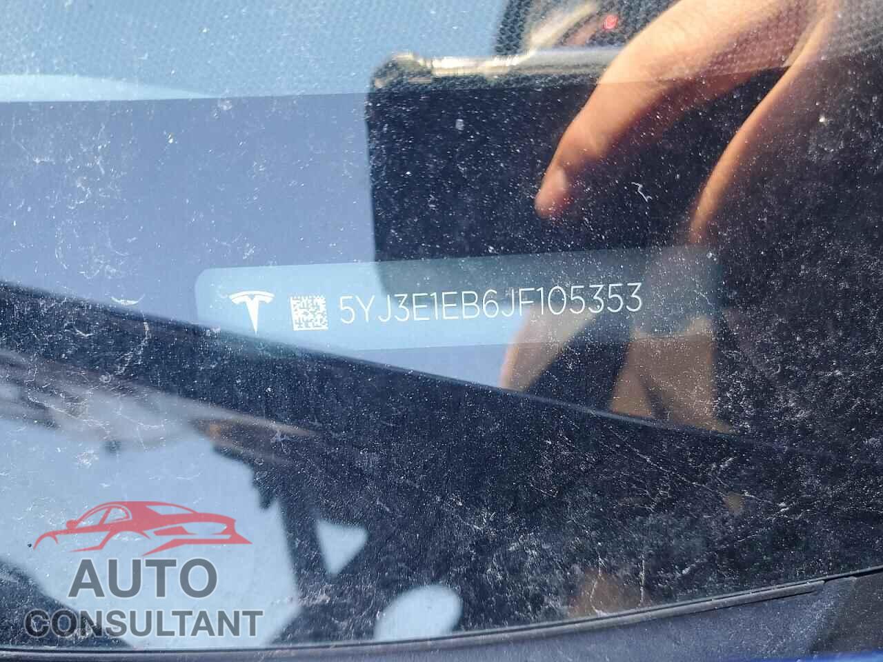 TESLA MODEL 3 2018 - 5YJ3E1EB6JF105353