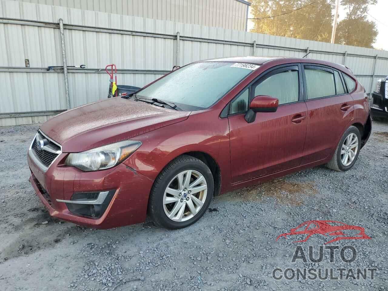 SUBARU IMPREZA 2016 - JF1GPAB66G8313492